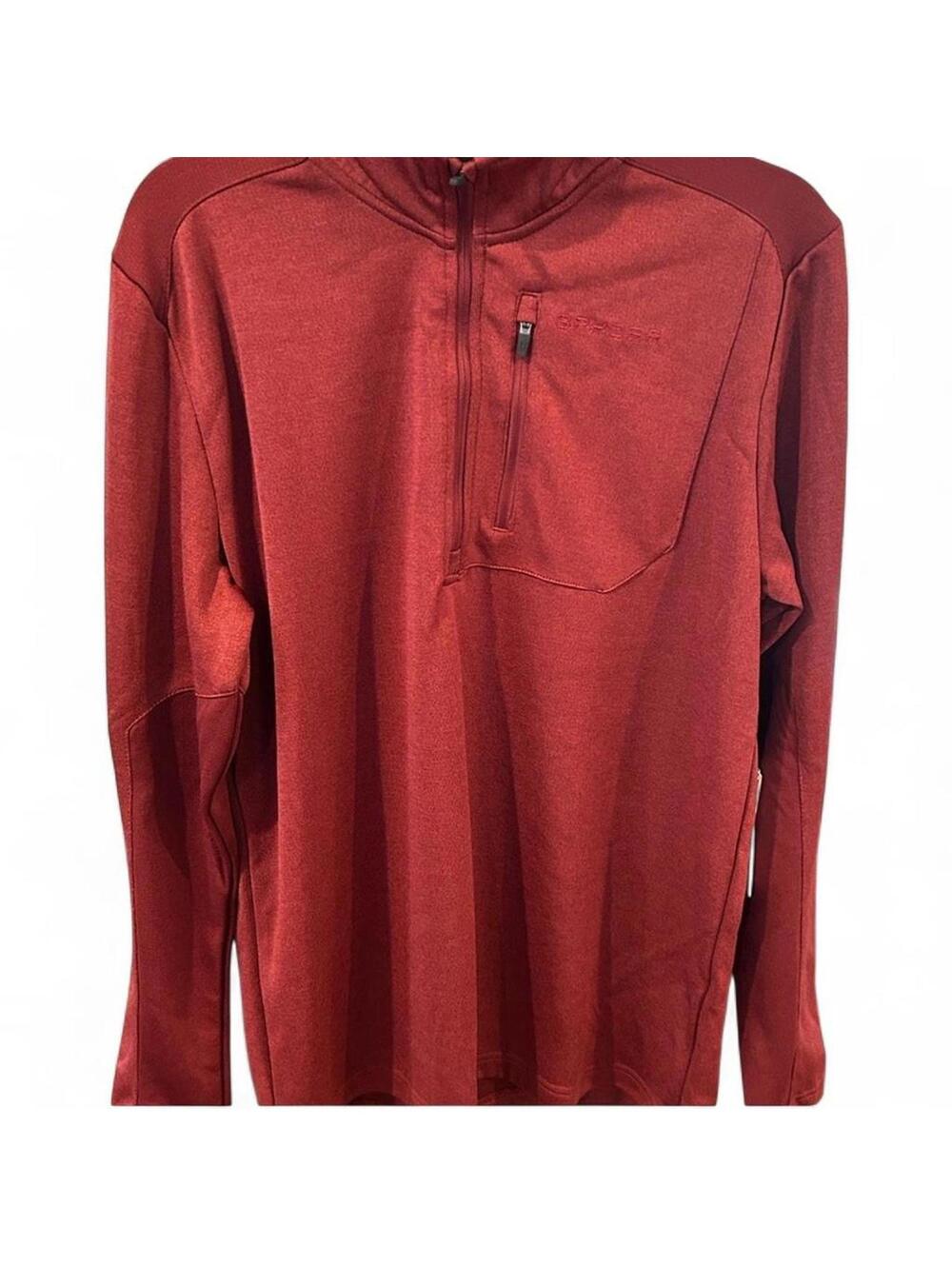 Burgundy Spyder men's 1/4 zip pullover sweater #outdoorwear